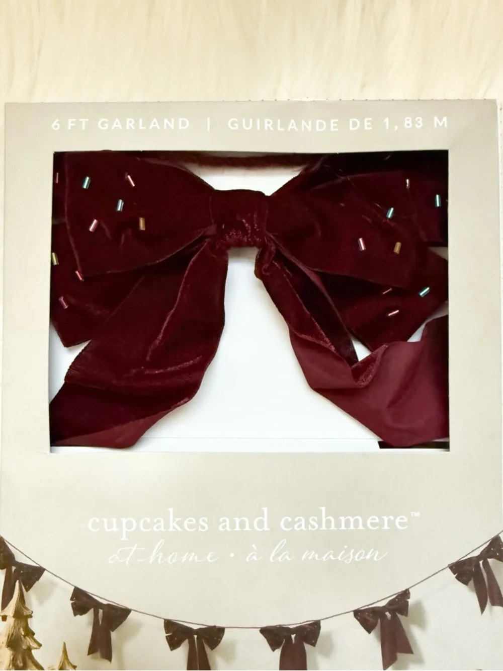 Velvet Bow Garland